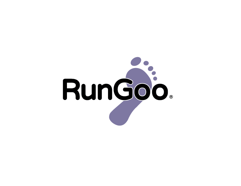 RunGoo Logo with purple foot
