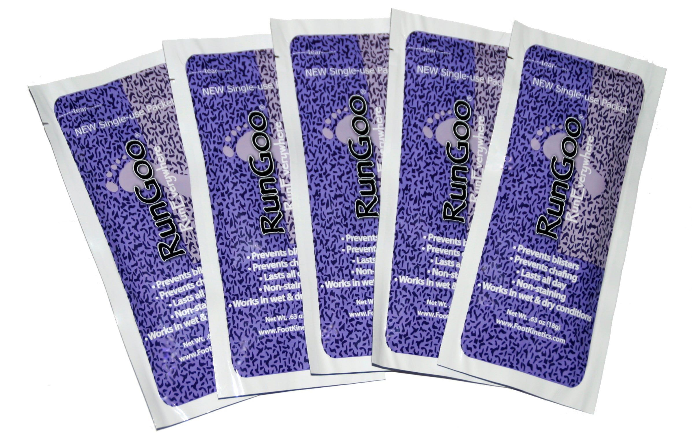 RunGoo Single Use Packets (5 Pack) – Foot Kinetics
