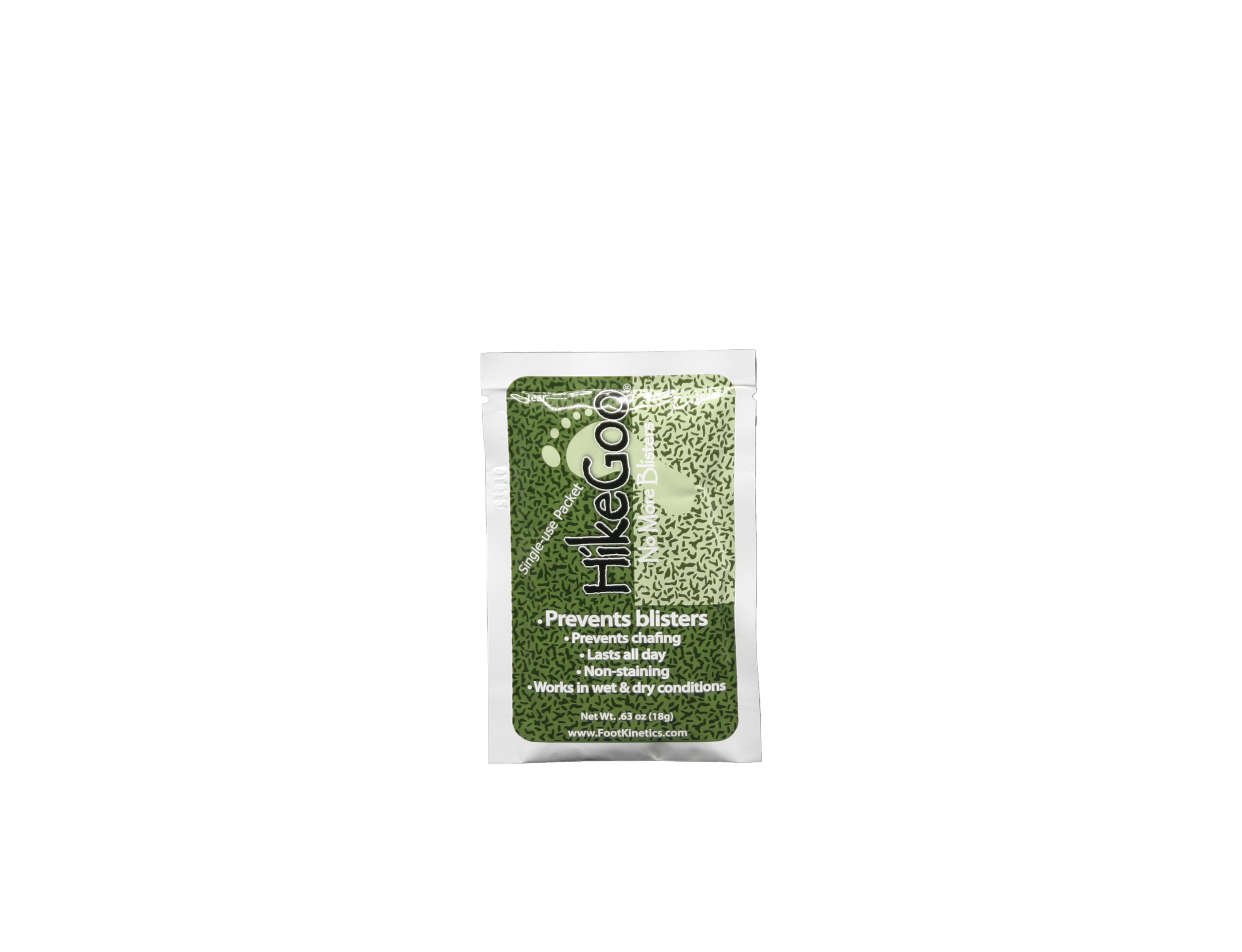 One HikeGoo single-use packet with white background
