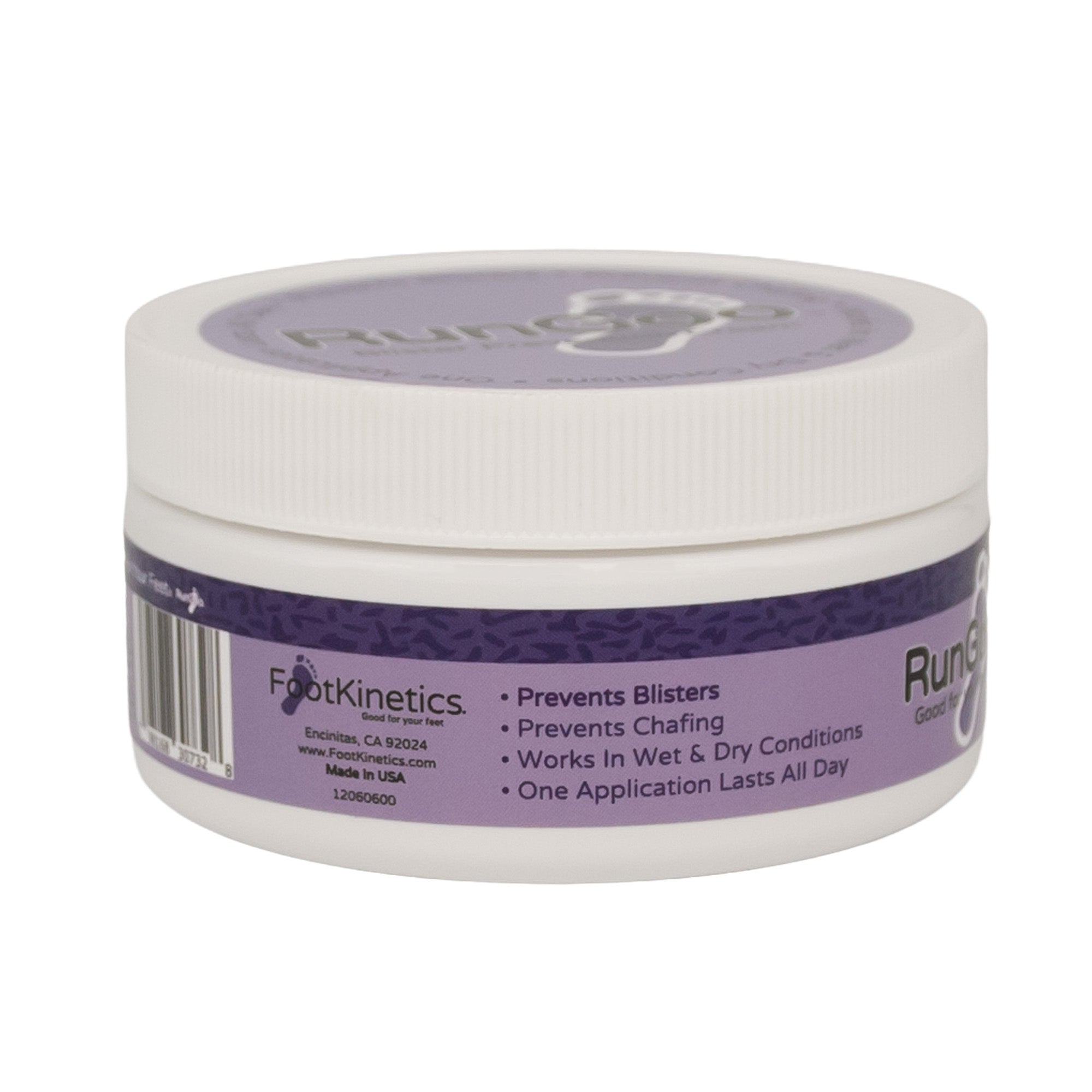 RunGoo jar with bullet point features side of label showing 